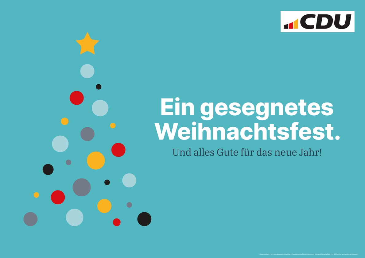 Die Senioren Union Frankfurt w�nscht Ihnen ein gesegnetes Weihnachtsfest